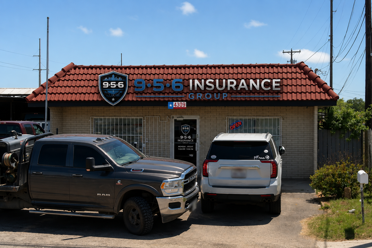 956 Insurance Group office at 4309 N Veterans Blvd, San Juan, TX